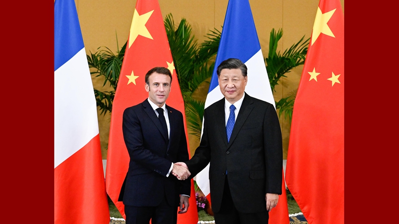 Xi meets French President Macron