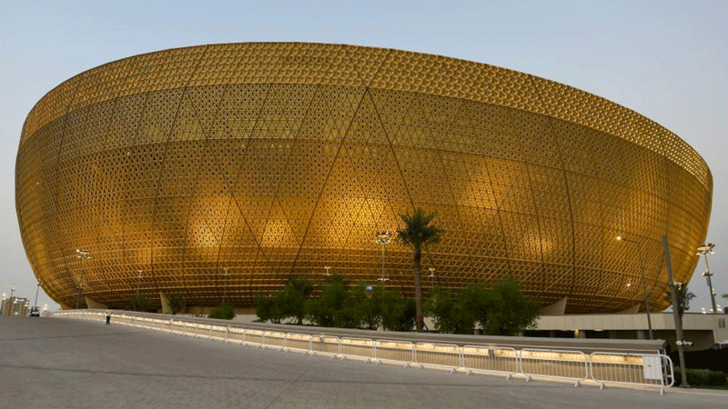 Time-lapse video of the construction of Lusail Stadium