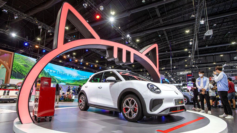 Chinese-made EVs shine at Thailand motor show