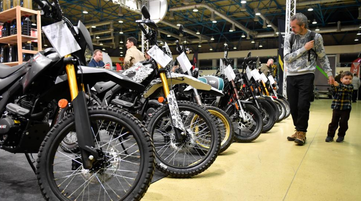 Travel vehicle exhibition held in Moscow, Russia