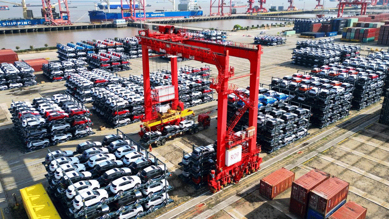 China sees big increase in vehicle exports