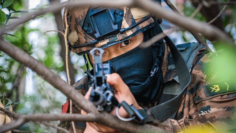 PAP special operations soldiers in field training