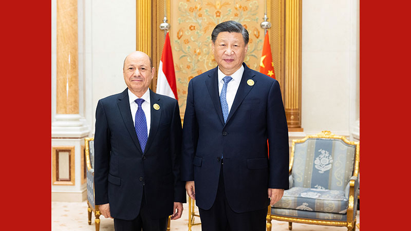 Xi meets chairman of presidential leadership council of Yemen