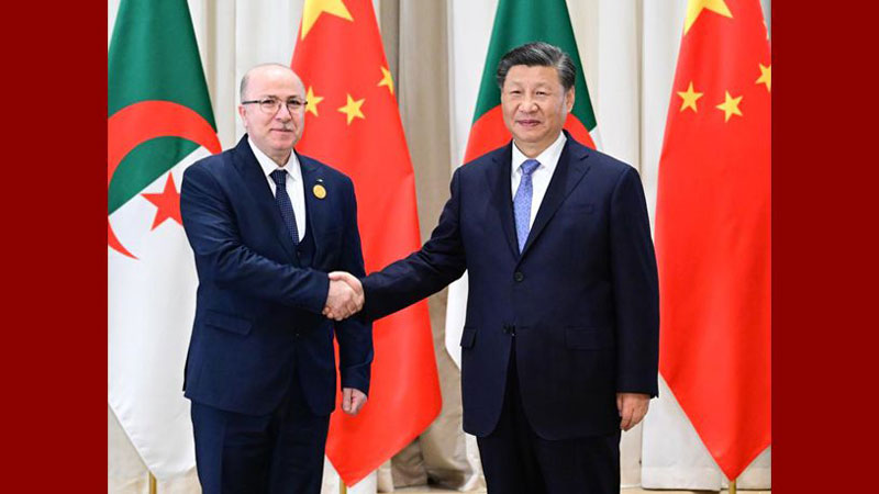 Xi meets Algerian prime minister