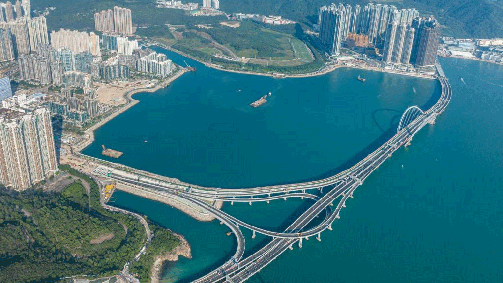 Hong Kong's Tseung Kwan O Cross Bay Bridge opens to traffic
