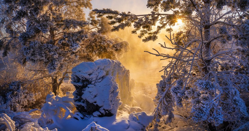 Picturesque winter scenery of Wudalianchi in NE China's Heilongjiang