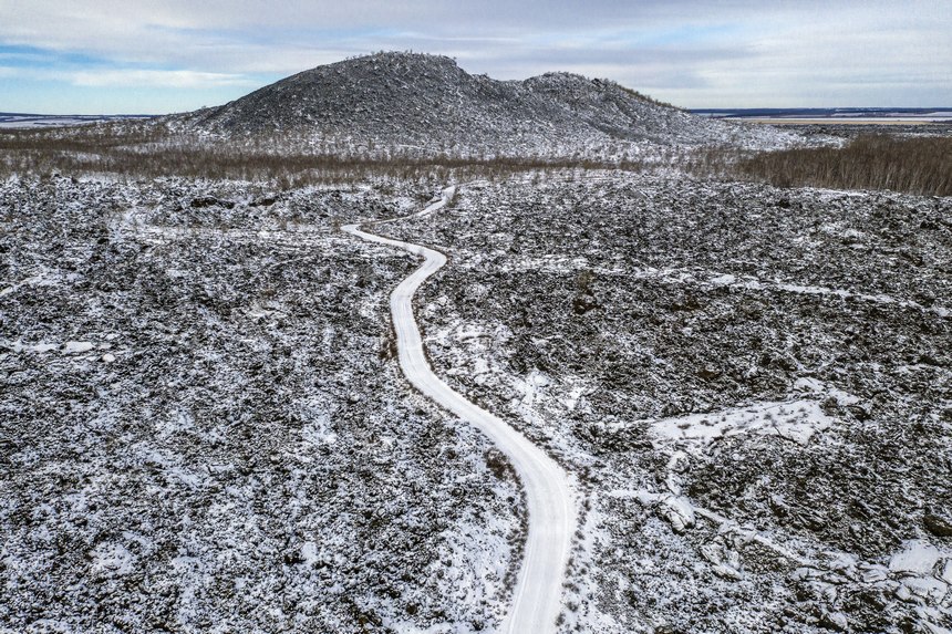 Picturesque winter scenery of Wudalianchi in NE China's Heilongjiang