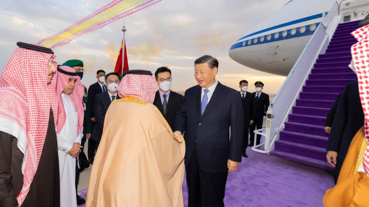 Who Xi met during his visit to Saudi Arabia