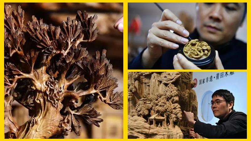 In pics: Wood carving works from China’s Fujian tell China stories to world