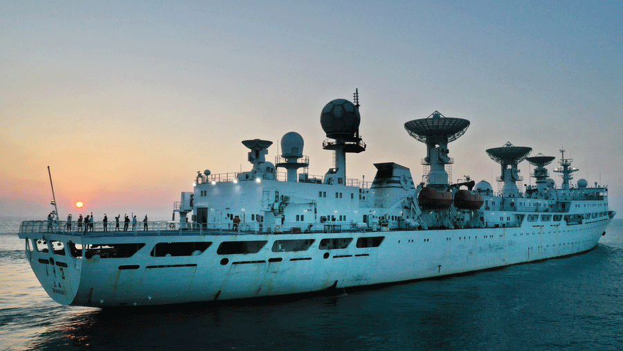 Chinese space-tracking ship sets sail for new missions