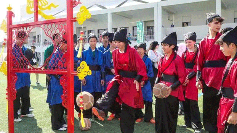 Chinese Cuju culture shines in Qatar