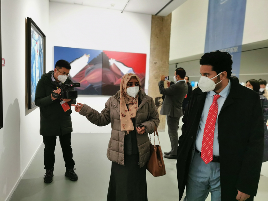 Art works by Arab artists showcased in Jingdezhen, east China’s Jiangxi