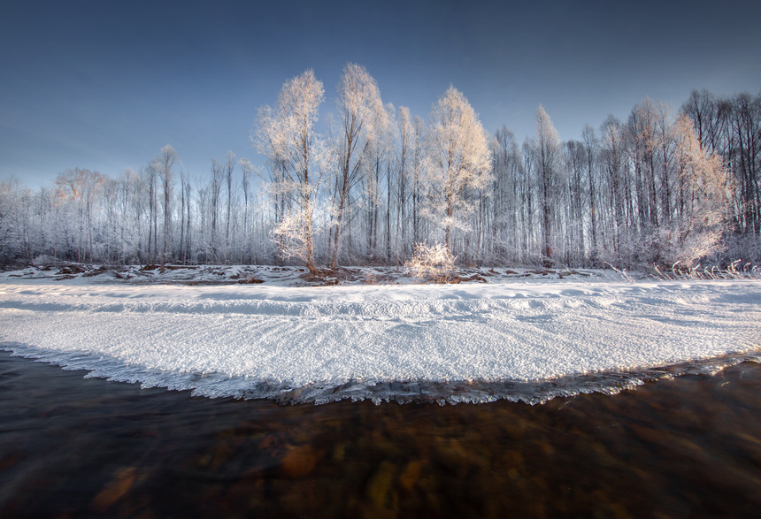 Spectacular rime scenery in 