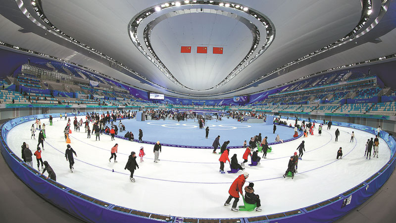 Winter sports lovers enjoy Olympic venues