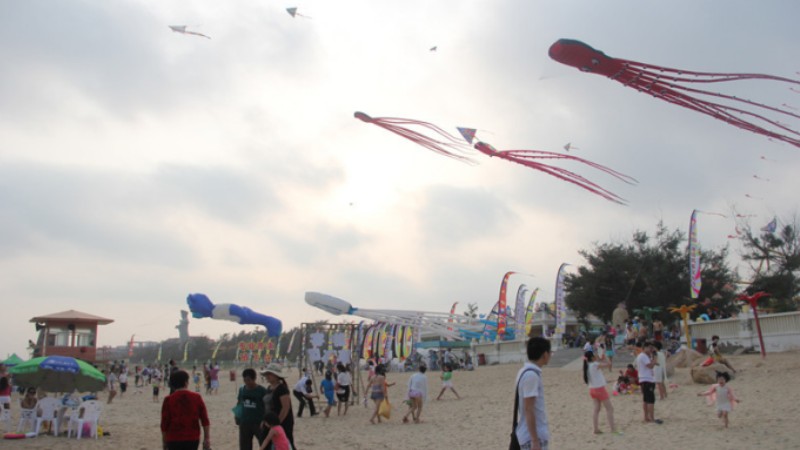 Amazing kites recreate marine world in sky