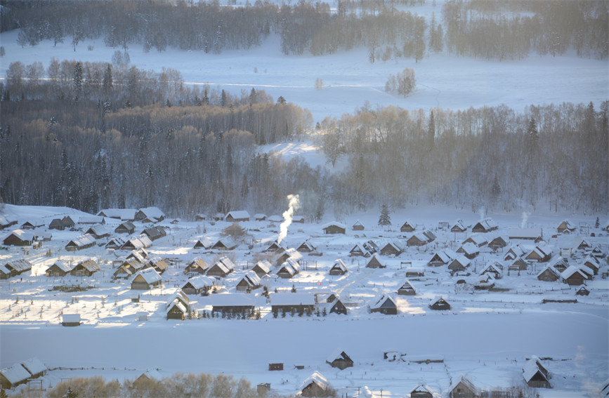 Picturesque scenery of Kanas scenic area in Altay, NW China's Xinjiang