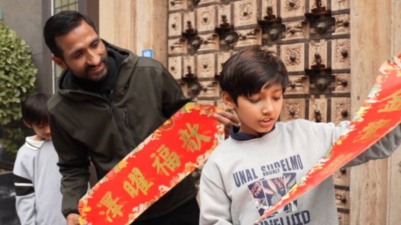 Indian businessman celebrates Spring Festival in Xi'an