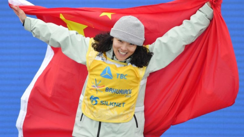 China's Cai wins women's halfpipe final gold at FIS Snowboard World Championships