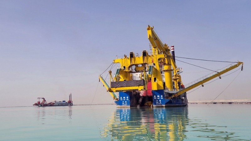 Chinese dredger contributes to high-quality construction of Belt and Road
