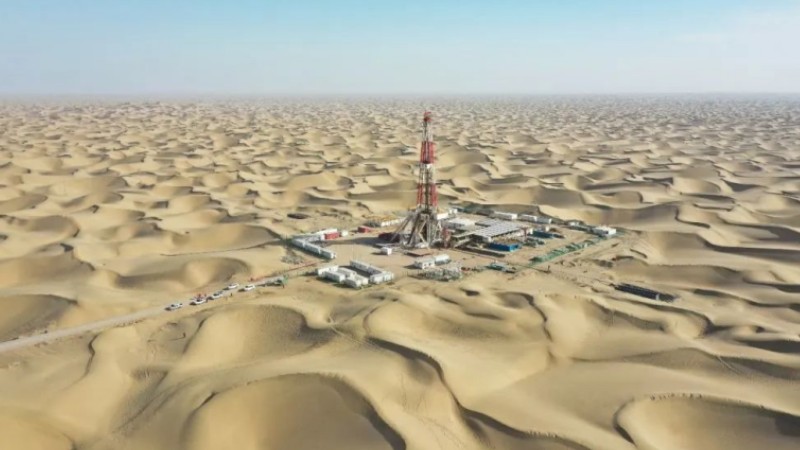 Depth record set with oil well in Xinjiang