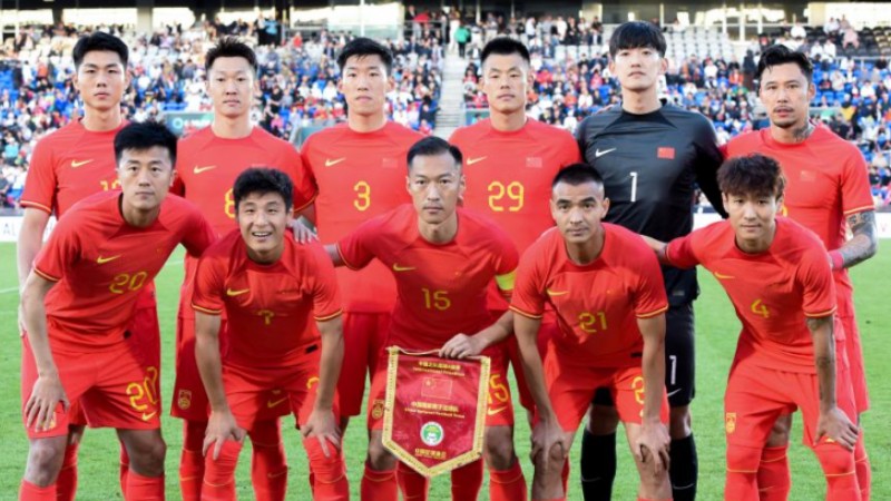 Int'l freindly football match: New Zealand vs. China