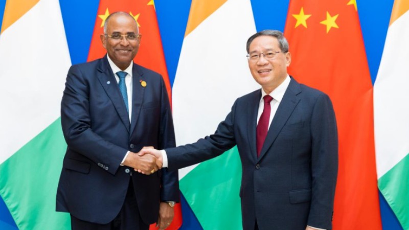 Chinese premier meets Cote d'Ivoire prime minister