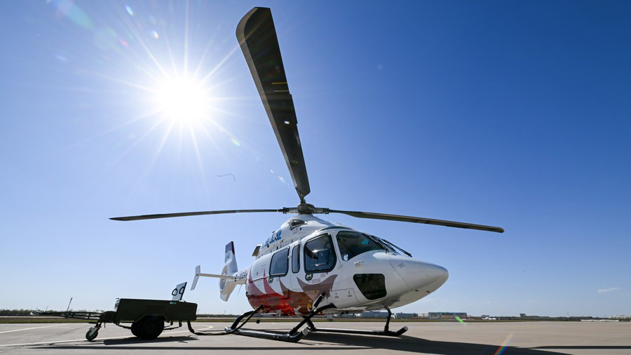 China's AC332 helicopter makes first full-state flight