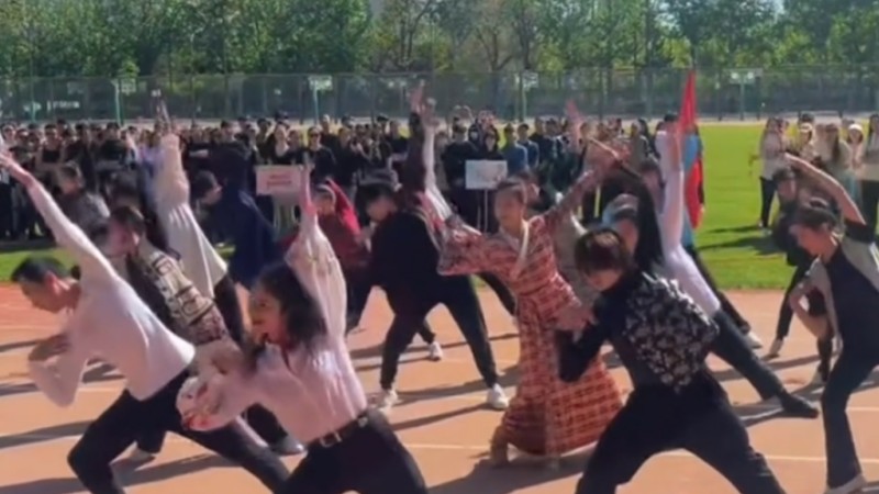 University teachers' dance routine thrills students