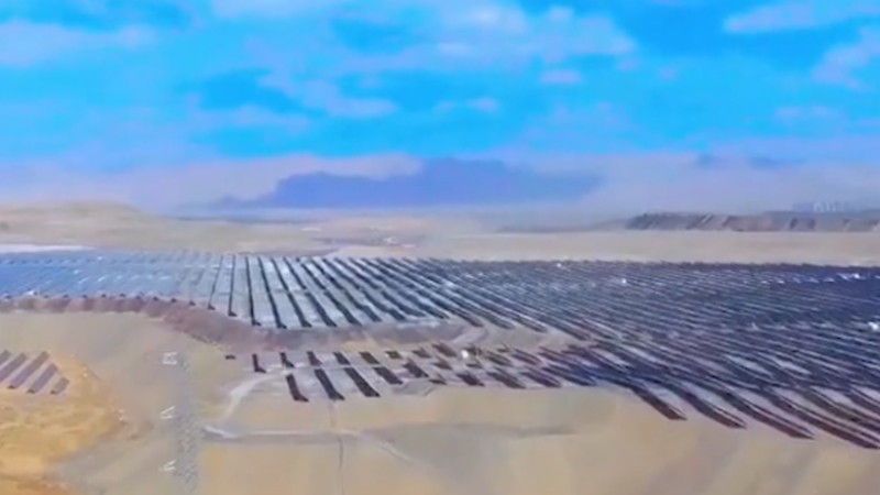 Solar farm connected to grid in Inner Mongolia