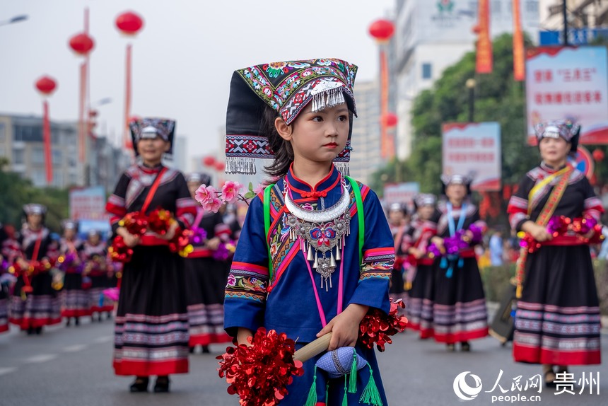 Traditional Sanyuesan Festival kicks off in SW China's Guizhou