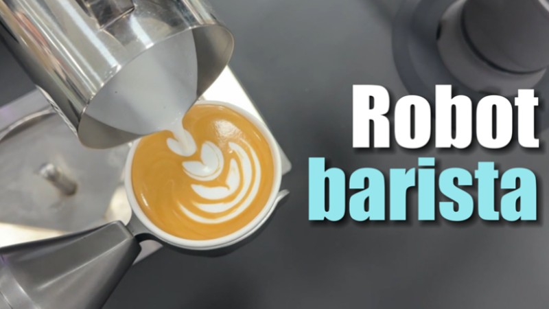 The future is here! Shandong company's robot barista creates precise latte art in 75 seconds