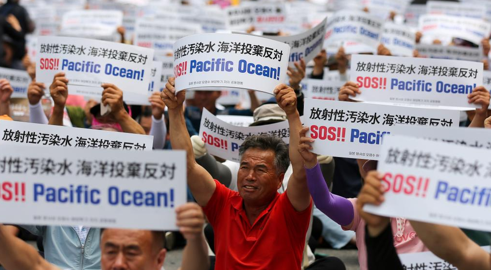 S. Korean fishermen clamor against Japan's radioactive wastewater discharge