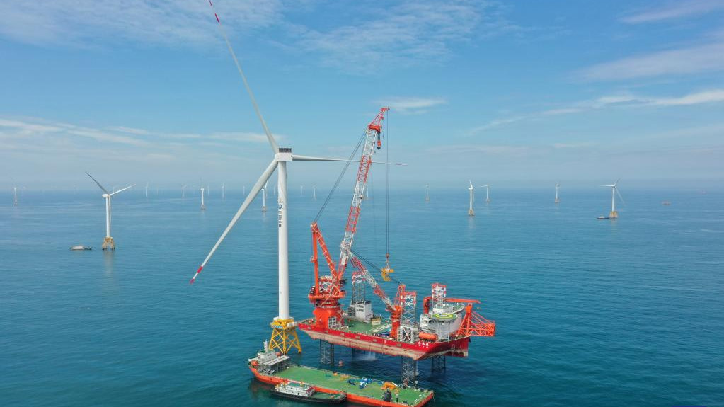 China installs world's most powerful offshore wind turbine
