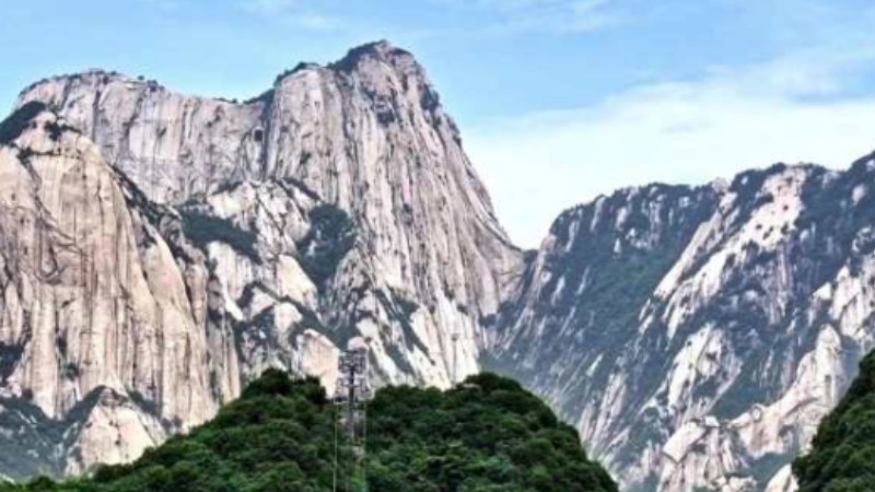 Huashan Mountain in summer