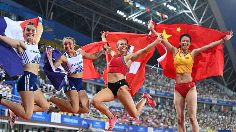 Athletes compete at Chengdu Universiade