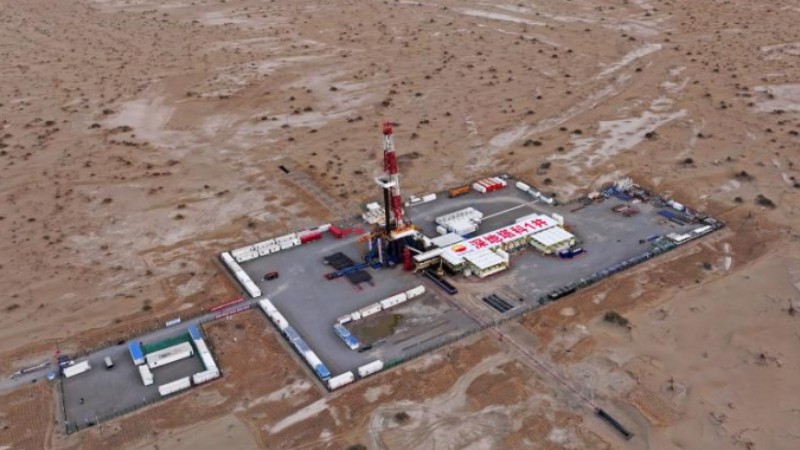 Drilling of borehole over 10,000 meters deep underway in Tarim Basin