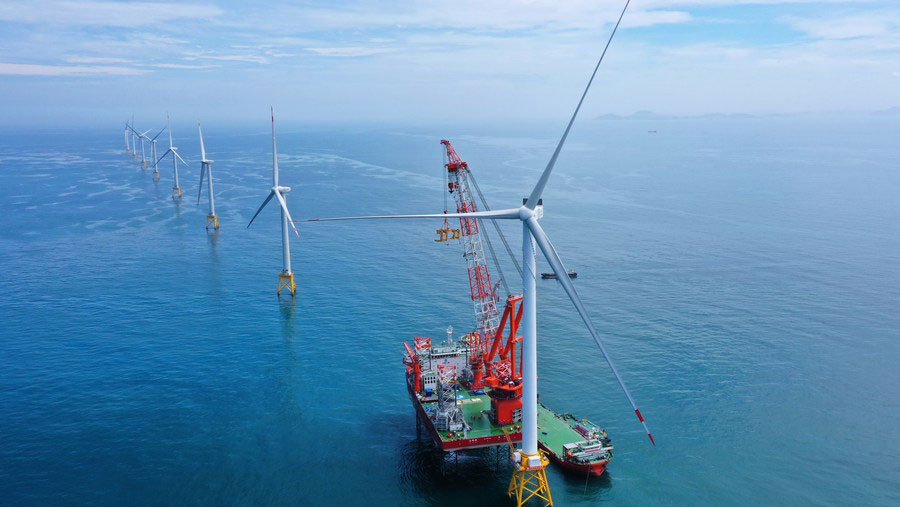 Wind turbine in Fujian reaches new global record
