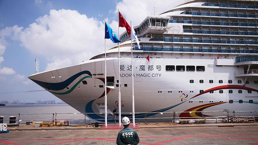 China's first home-built cruise liner completes second trial run