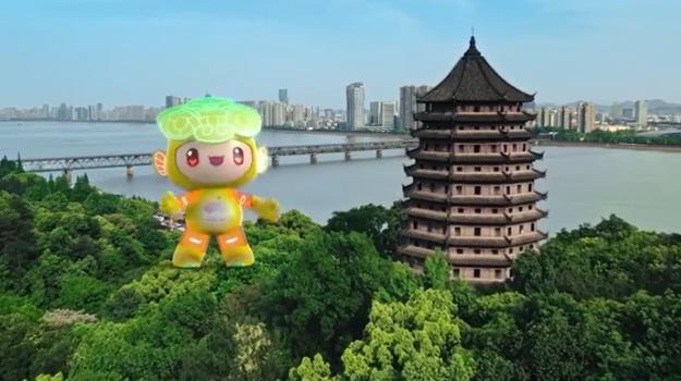 Follow the Asian Games mascots to the landmarks of Hangzhou