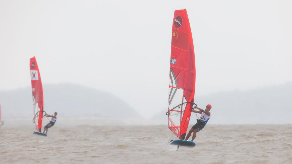 Highlights of sailing races at 19th Asian Games