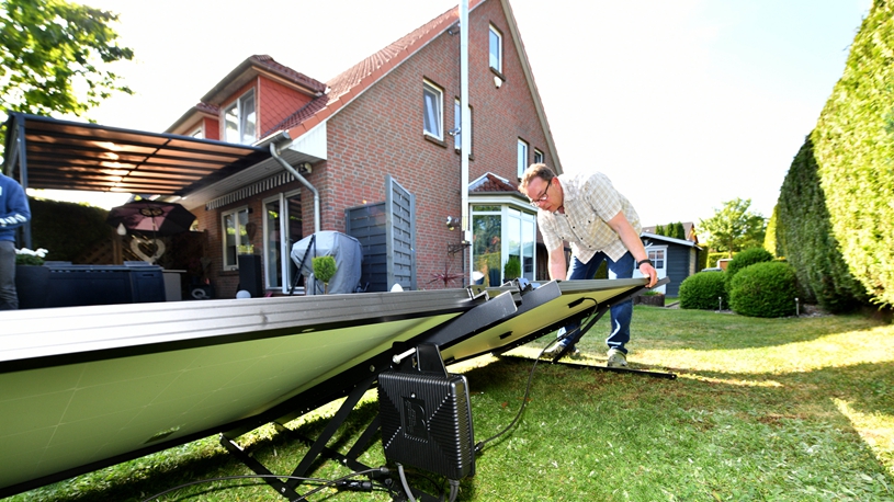 Solar-powered equipment made by Chinese companies to enter German households