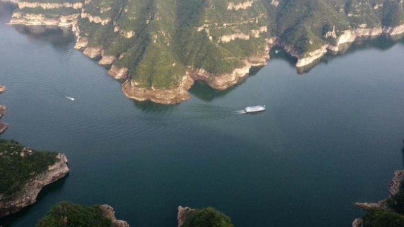 Scenery of canyon on Yellow River in Henan
