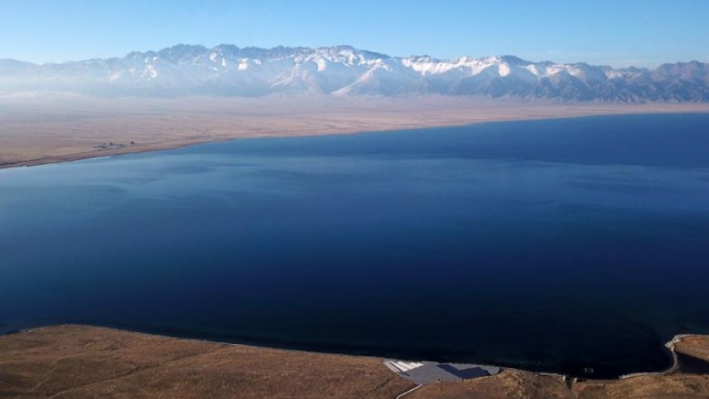 Autumn scenery of Sayram Lake in China's Xinjiang