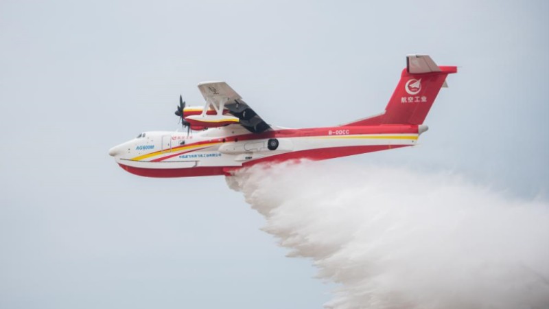 China's large amphibious aircraft's emergency rescue capabilities improved