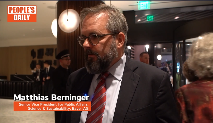 Matthias Berninger: President Xi sends strong message of collaboration