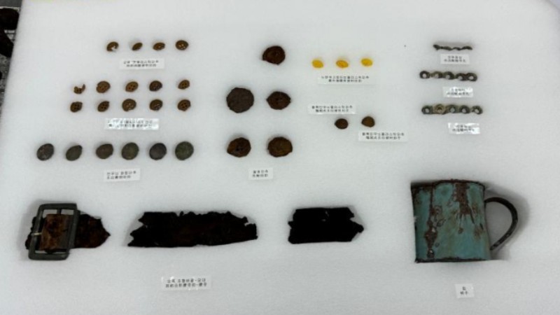 Remains of 25 Chinese martyrs killed in Korean War casketed in ROK