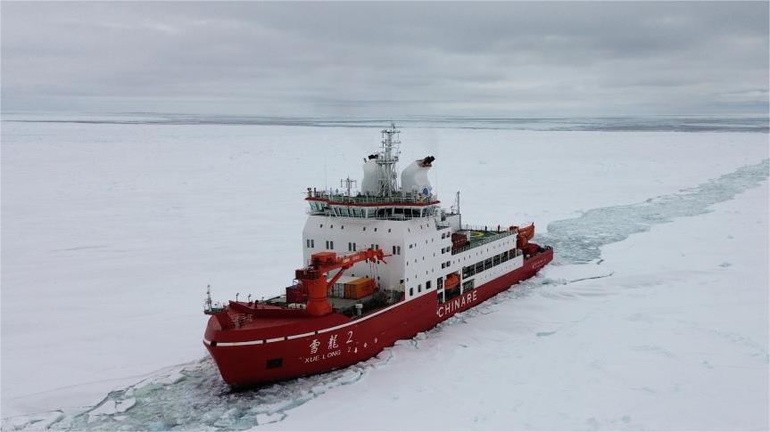 Unloading China's research icebreaker Xuelong