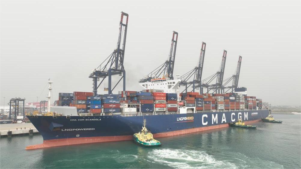 China-France-Nigeria tripartite port project welcomes largest container vessel in Nigeria