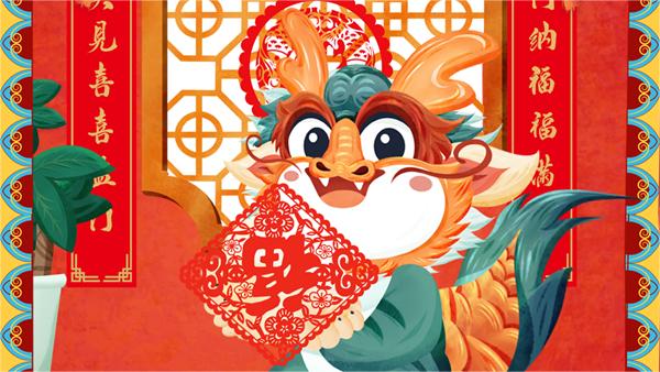 Traditional folk customs of Spring Festival: paste paper-cuts and couplets