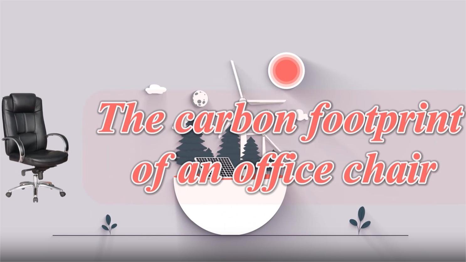 What is the carbon footprint of producing an office chair?